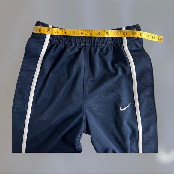 Nike navy blue side snaps warm up joggers size S - Picture 4 of 7